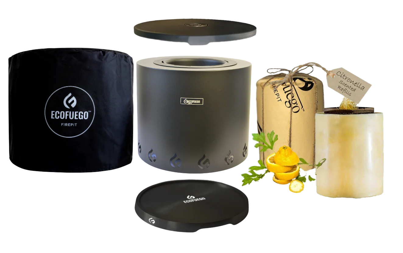 Pachet complet El Fuego ⌀37 cm – Negru Mat