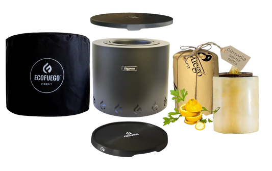 Pachet complet El Fuego ⌀37 cm – Negru Mat